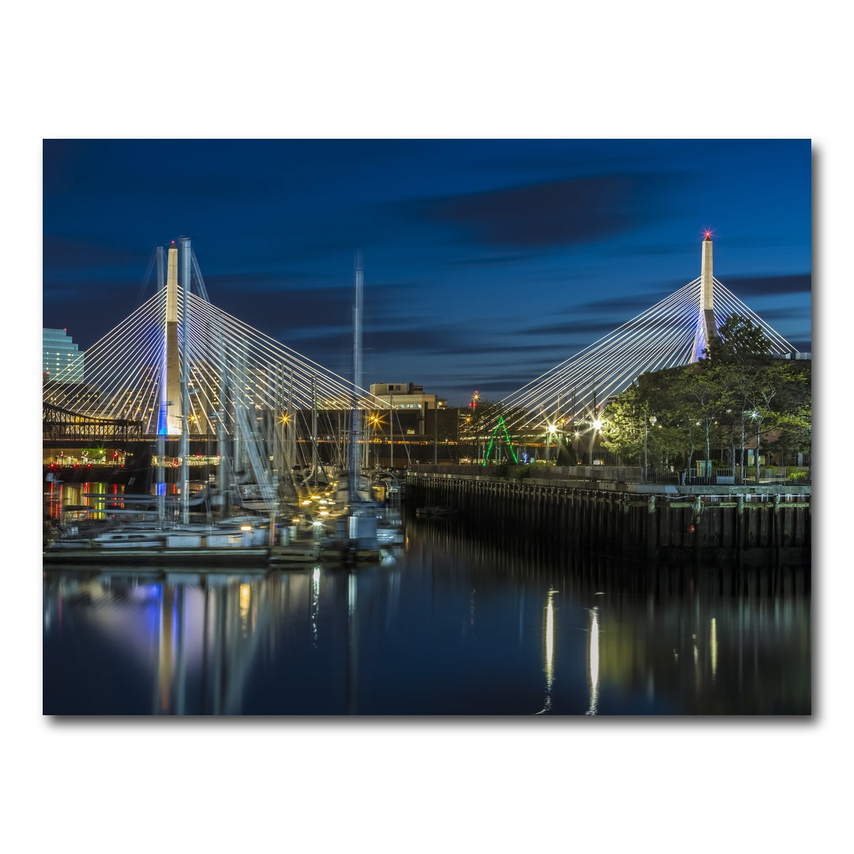 AUTO-MOCKUP WHITE | BOSTON Bunker Hill Bridge | 1 Piece | Gallery Wrap Canvas | group=4x3