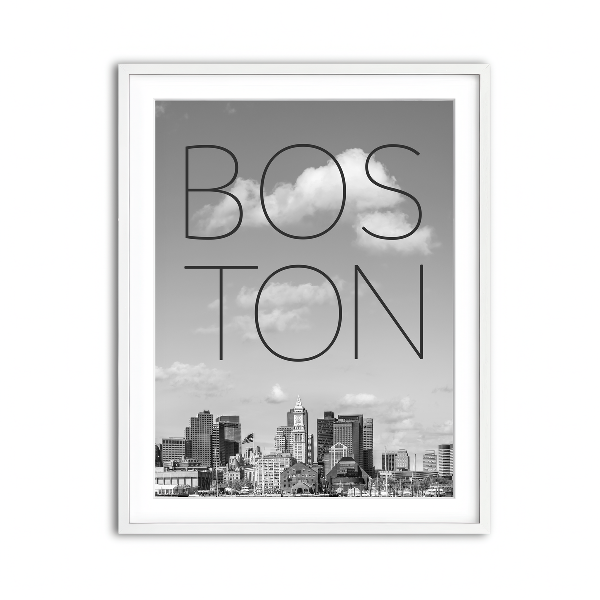 Framed Print 3x4 White