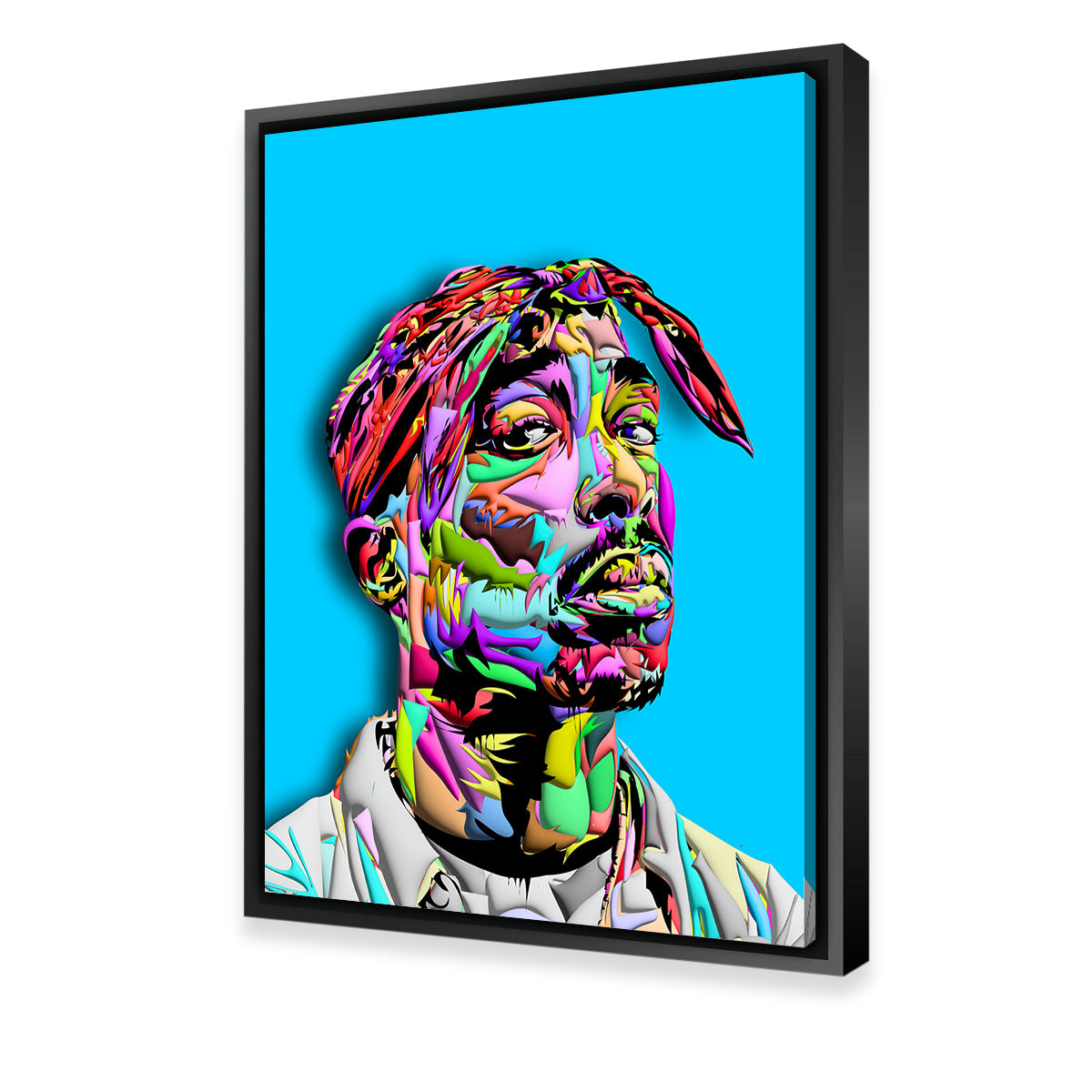 2pac Blue Wall Art