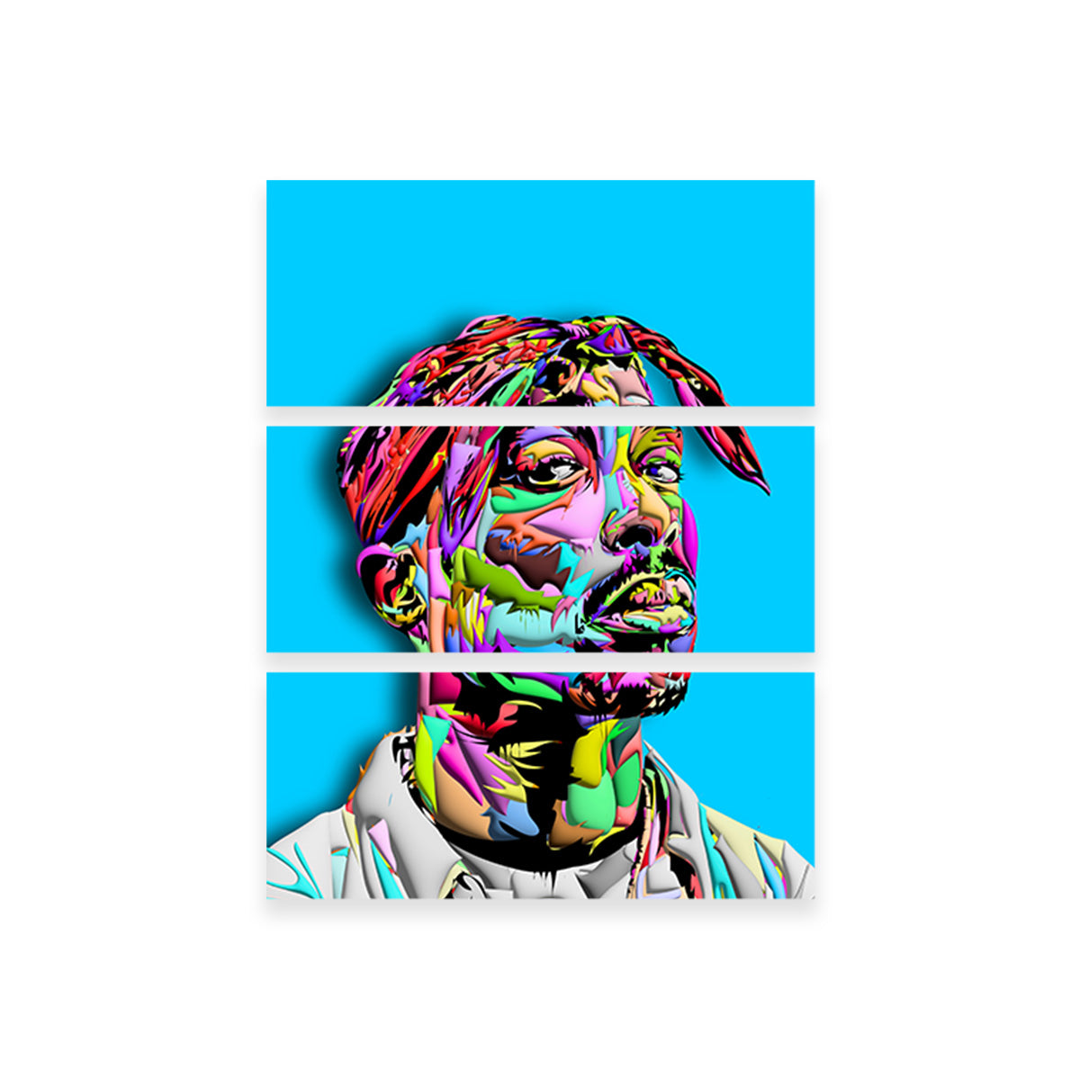 2pac Blue Wall Art