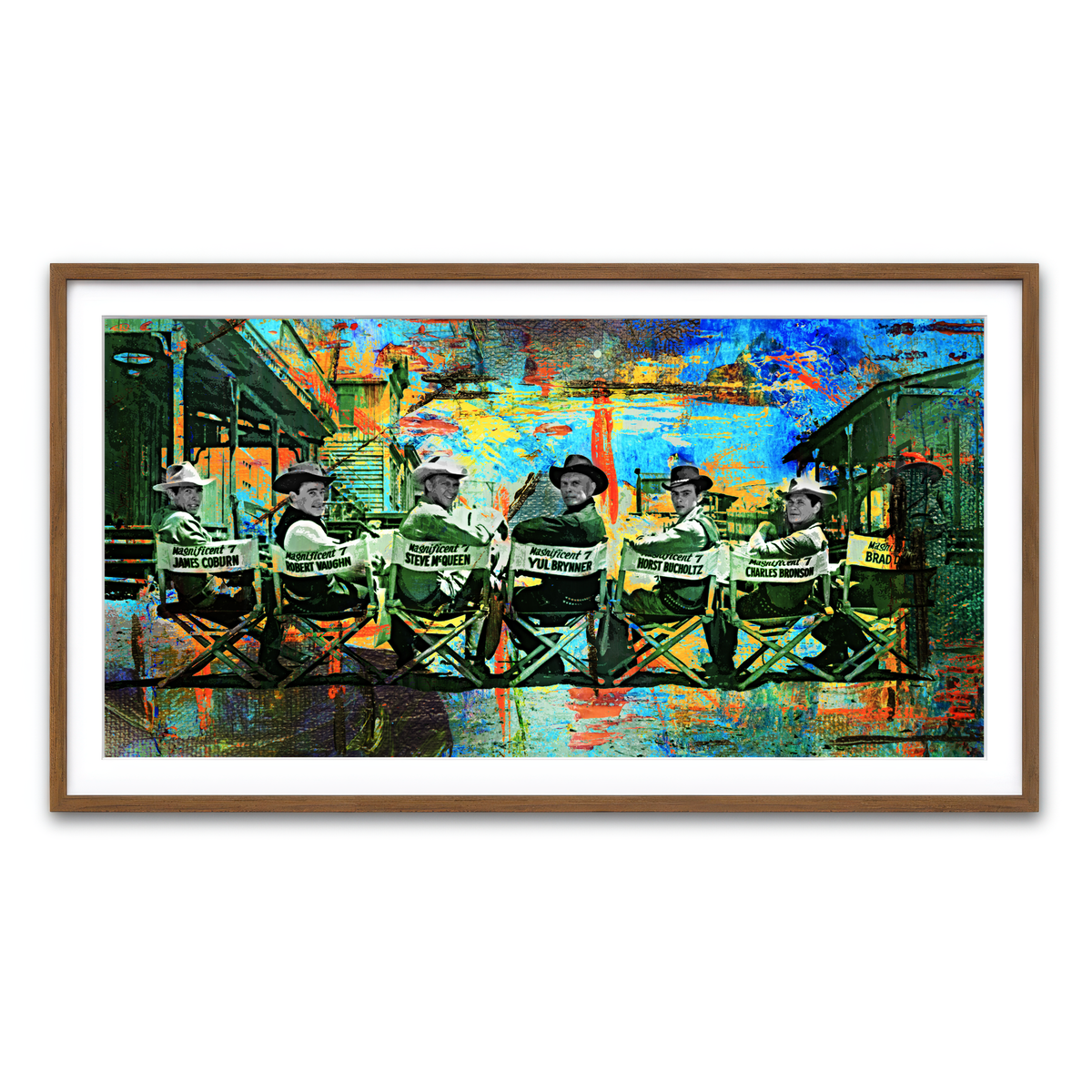 Framed Print 2x1 Walnut