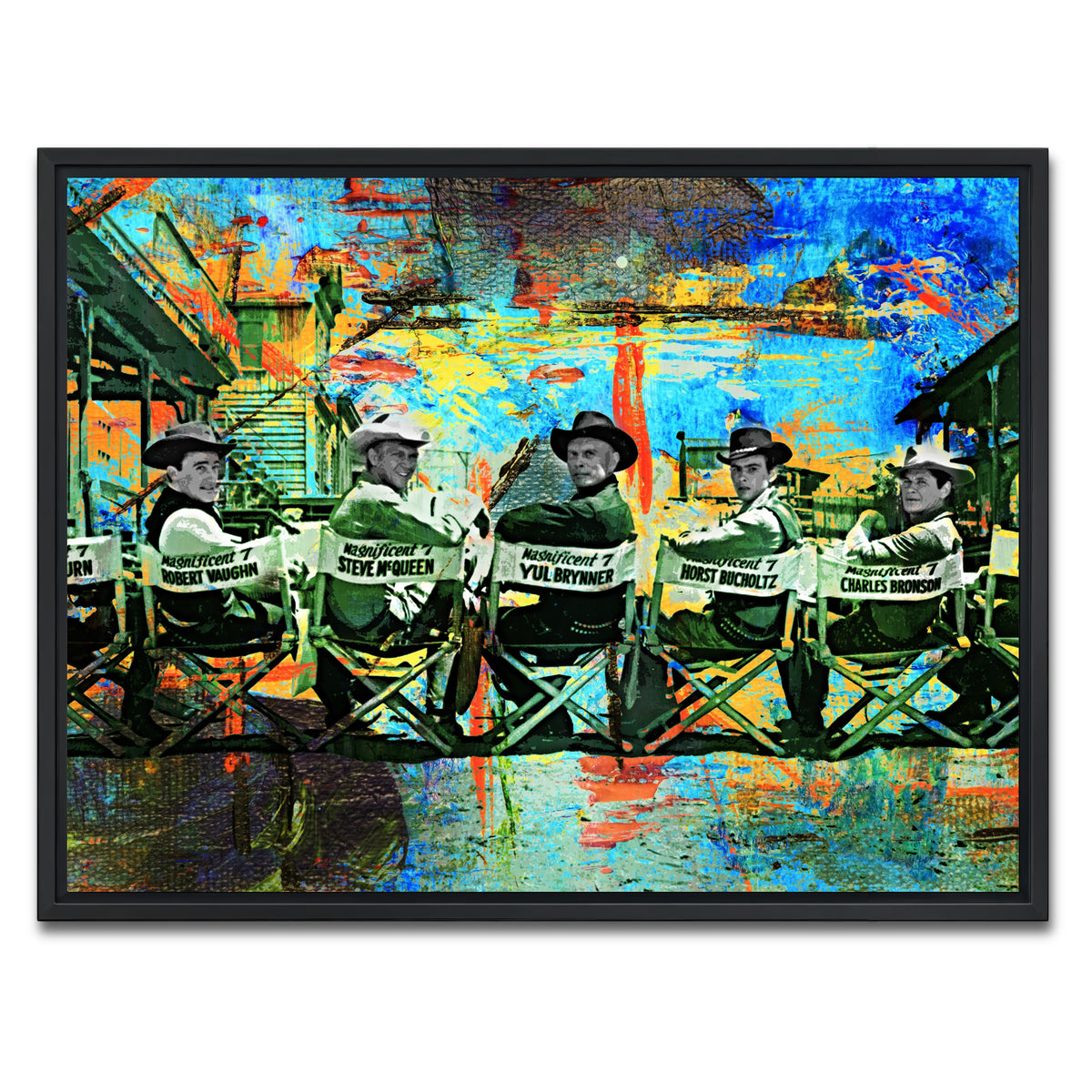 AUTO-MOCKUP WHITE | BTS Magnificent Seven | 1 Piece | Black Framed Canvas | group=4x3