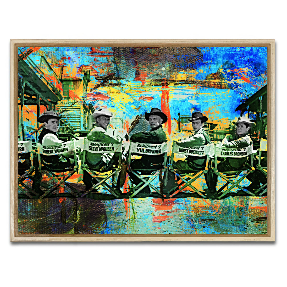 AUTO-MOCKUP WHITE | BTS Magnificent Seven | 1 Piece | Natural Framed Canvas | group=4x3