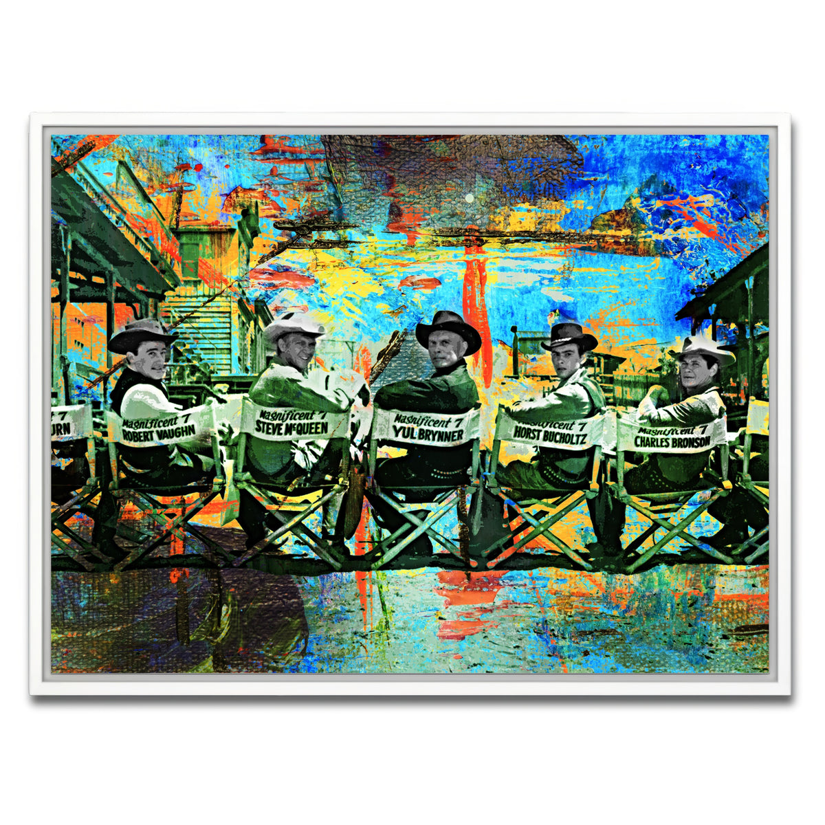 AUTO-MOCKUP WHITE | BTS Magnificent Seven | 1 Piece | White Framed Canvas | group=4x3