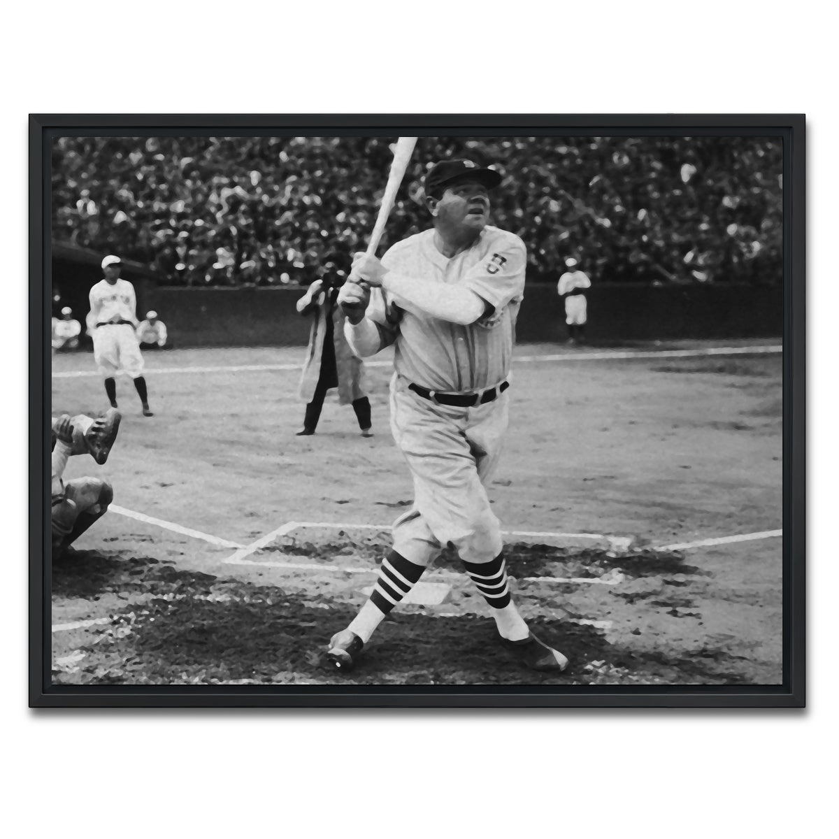 AUTO-MOCKUP WHITE | Babe | 1 Piece | Black Framed Canvas | group=4x3