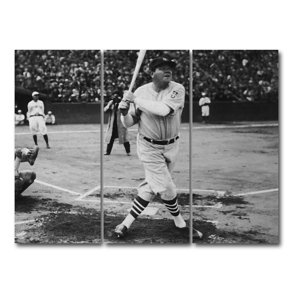 AUTO-MOCKUP WHITE | Babe | 3 Piece | Gallery Wrap Canvas | group=8x18