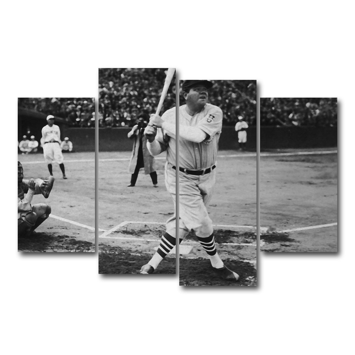 AUTO-MOCKUP WHITE | Babe | 4 Piece | Gallery Wrap Canvas | group=4_short