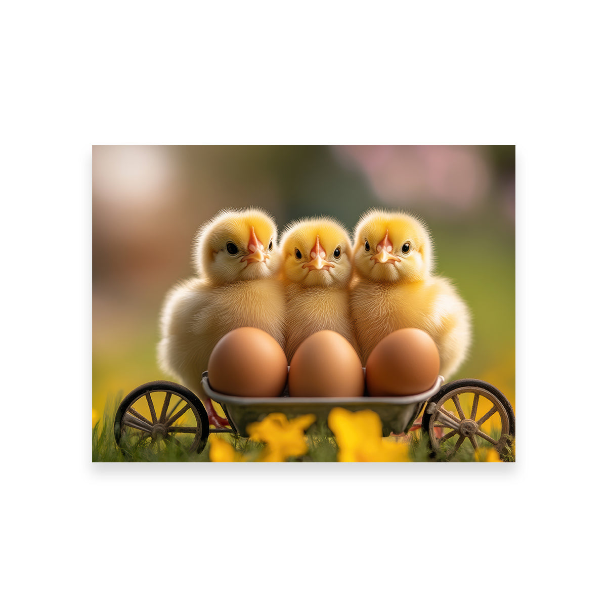 Baby Chicken Eggs Wall Art
