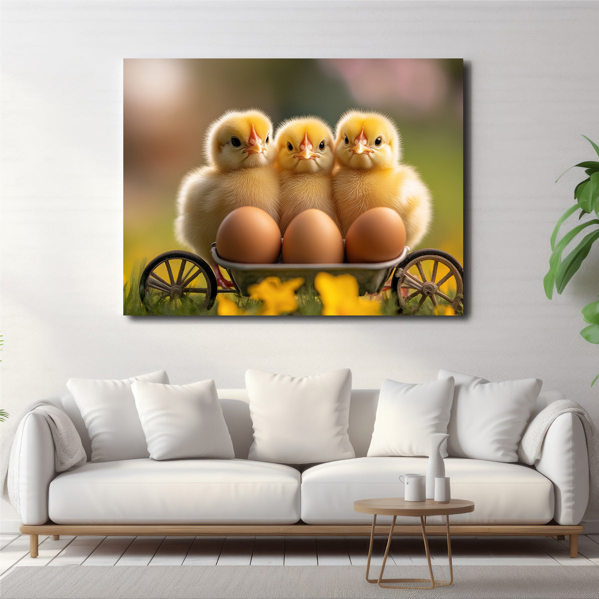Baby Chicken Eggs Wall Art