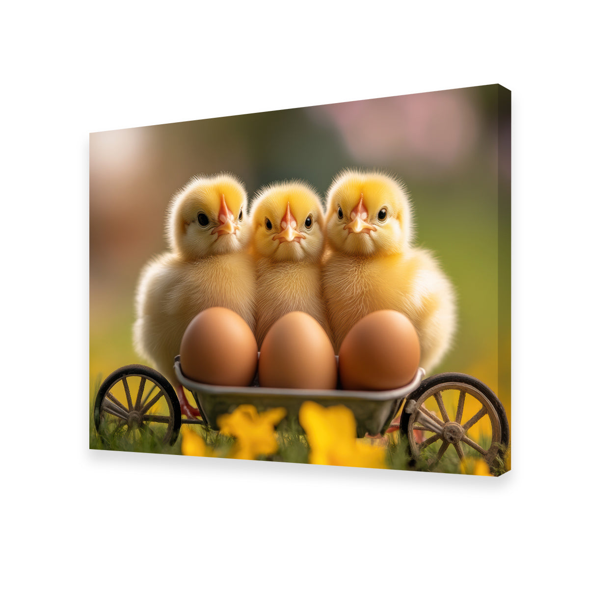 Baby Chicken Eggs Wall Art