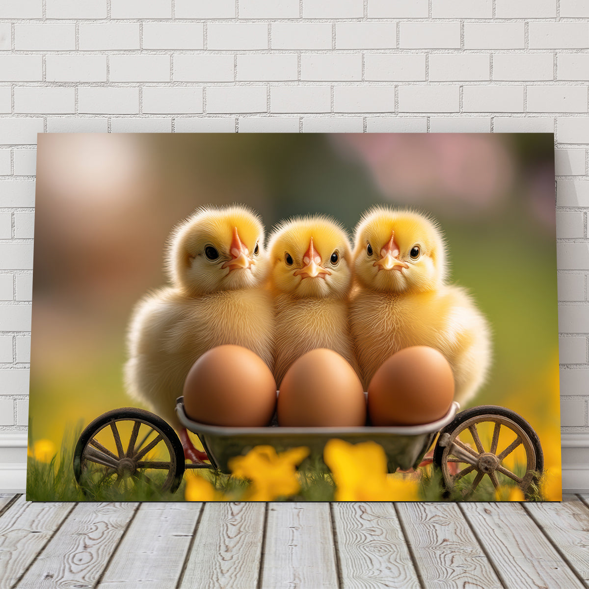 Baby Chicken Eggs Wall Art
