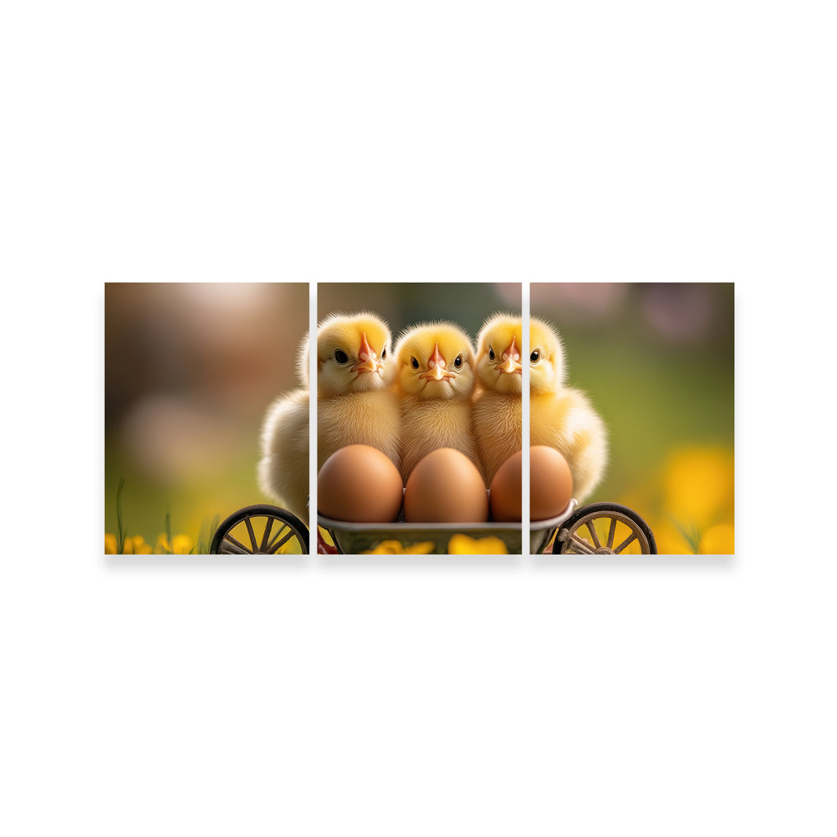 Baby Chicken Eggs Wall Art