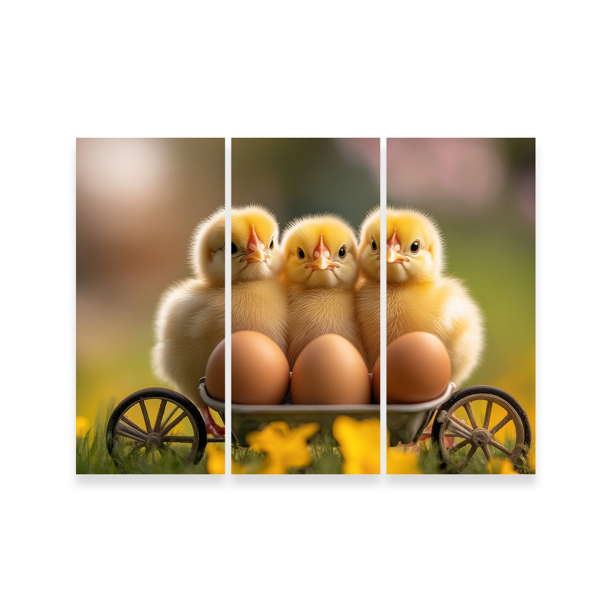 Baby Chicken Eggs Wall Art