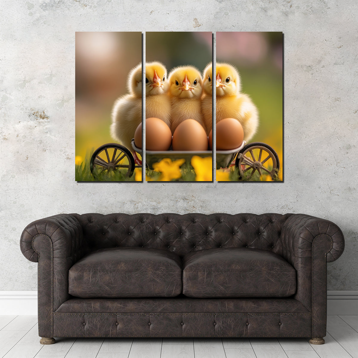 Baby Chicken Eggs Wall Art