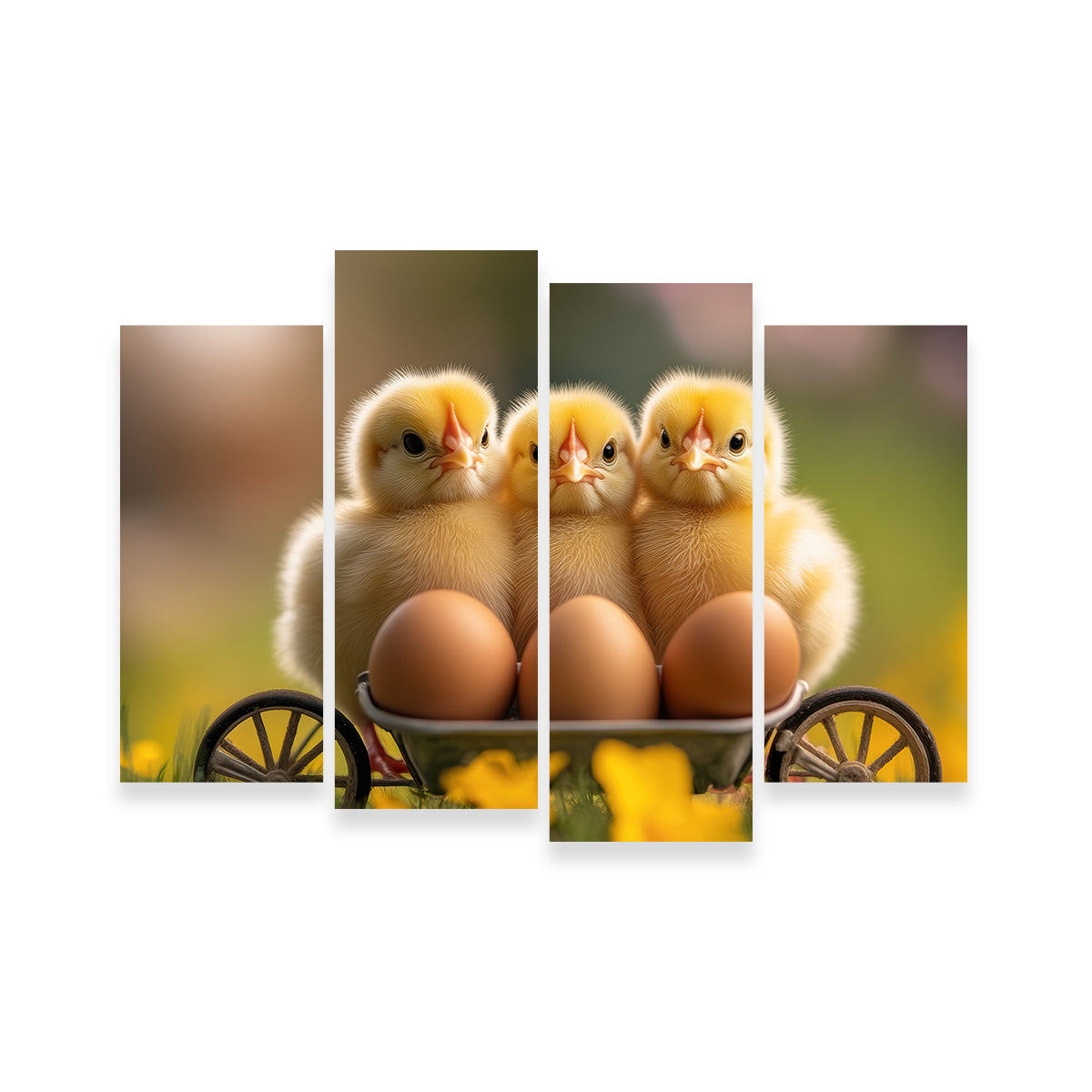 Baby Chicken Eggs Wall Art
