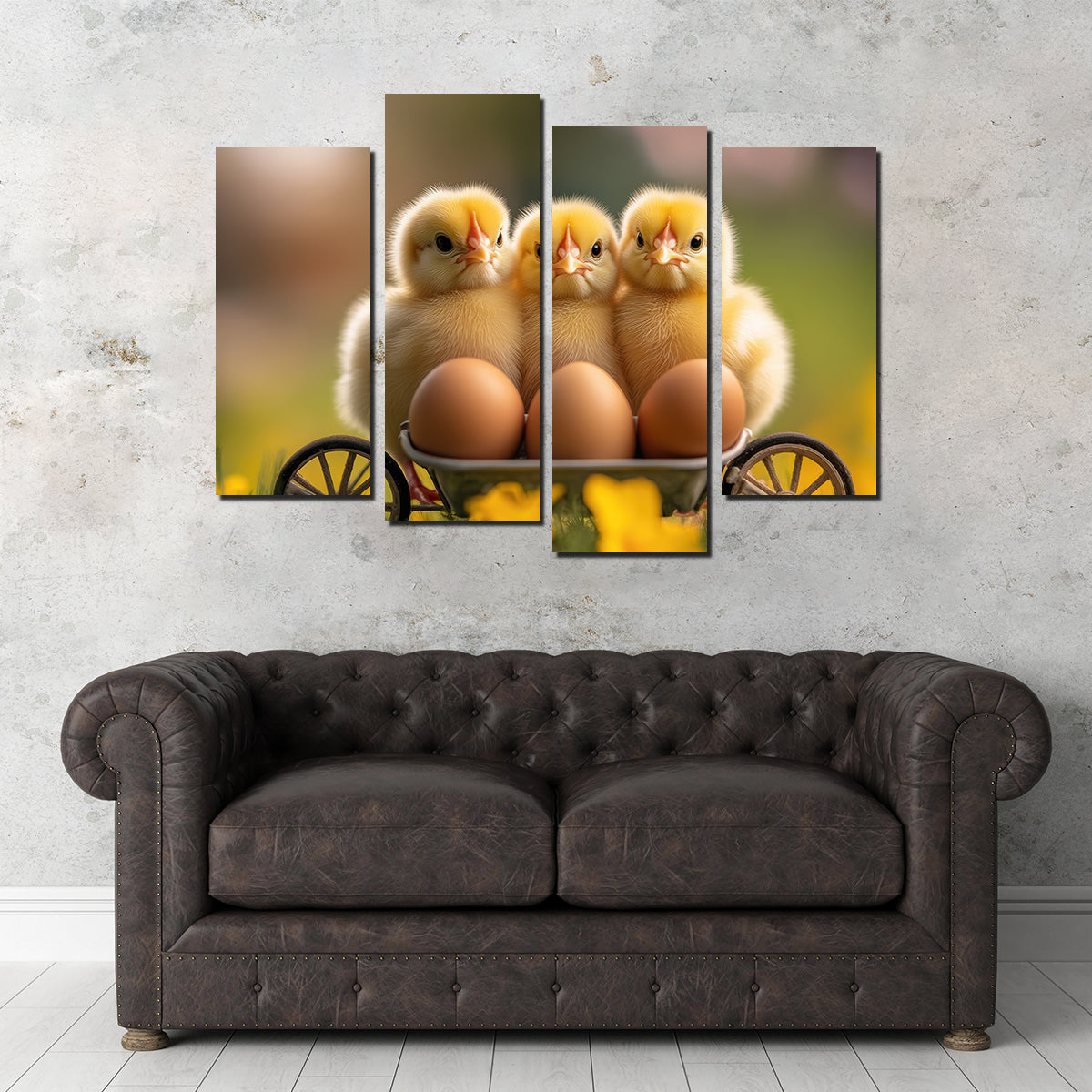 Baby Chicken Eggs Wall Art