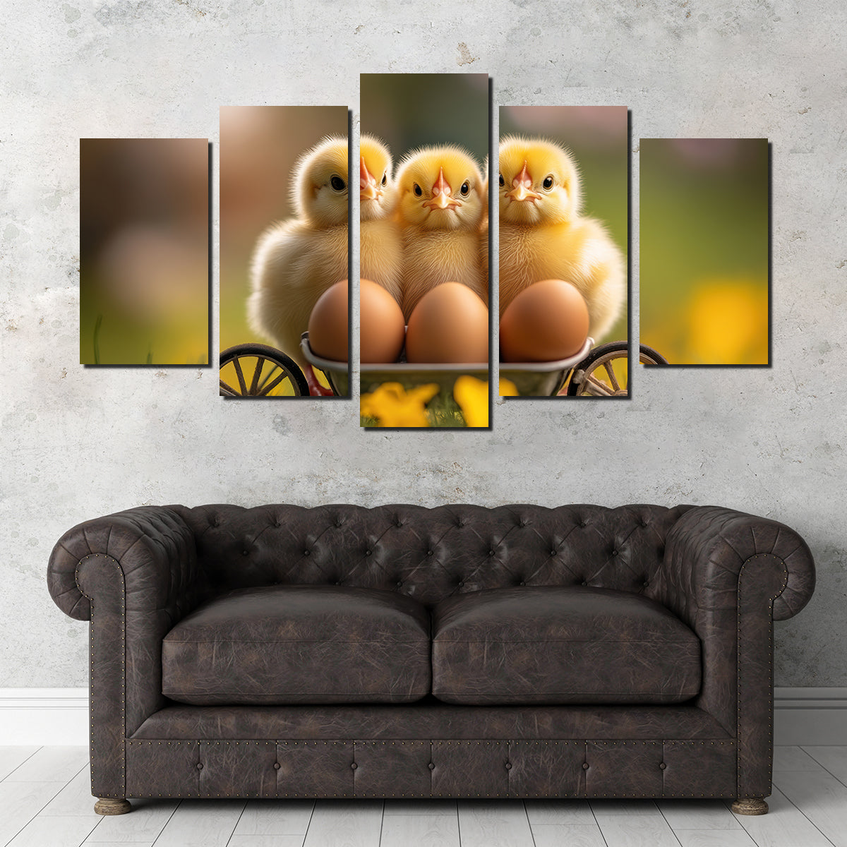 Baby Chicken Eggs Wall Art