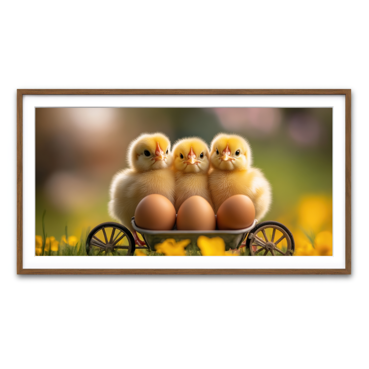 Framed Print 2x1 Walnut