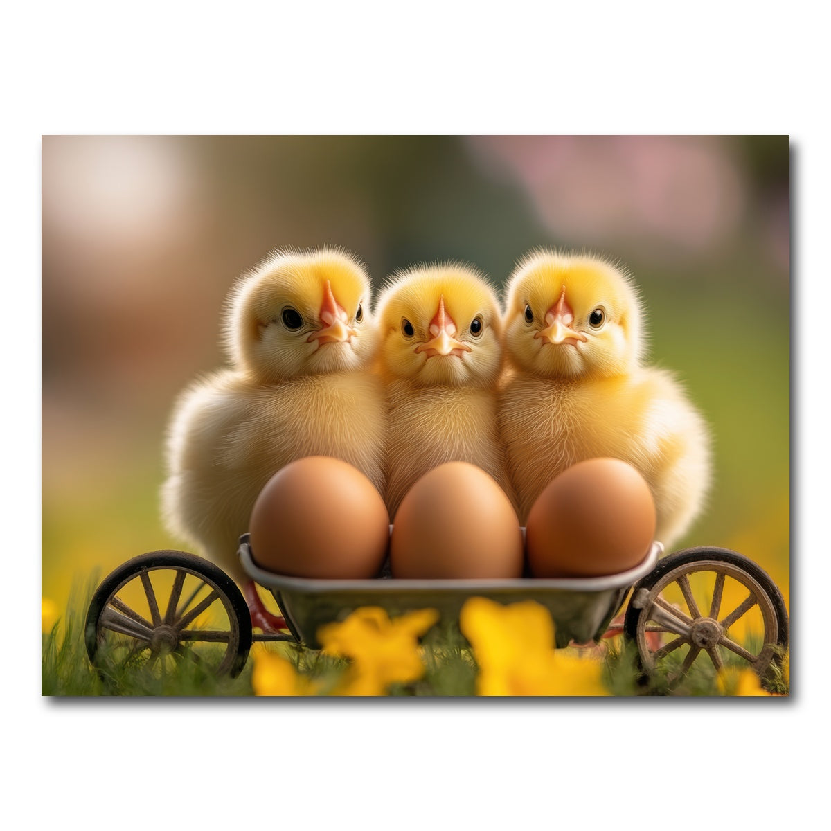 AUTO-MOCKUP WHITE | Baby Chicken Eggs | 1 Piece | Gallery Wrap Canvas | group=4x3