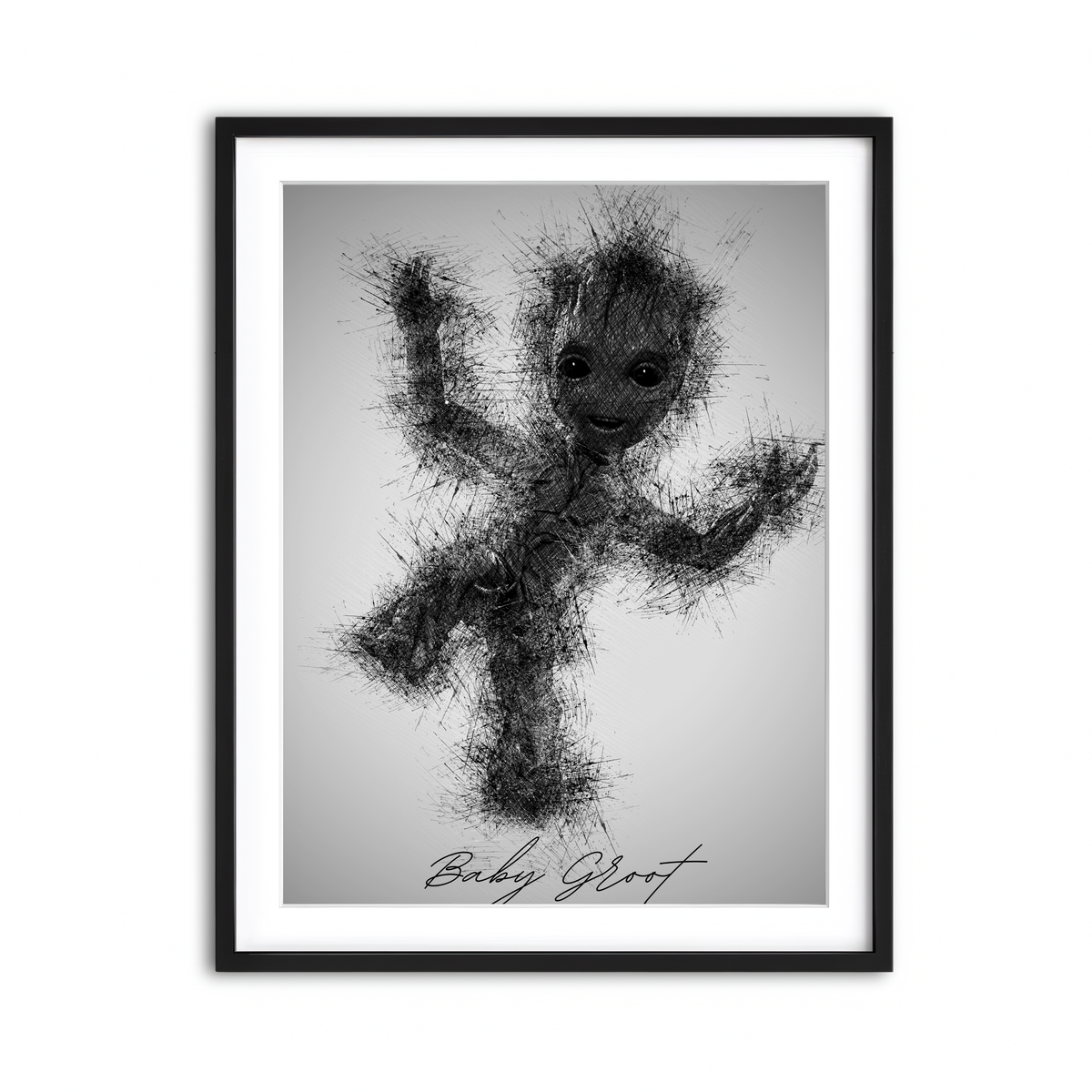 Framed Print 3x4 Black