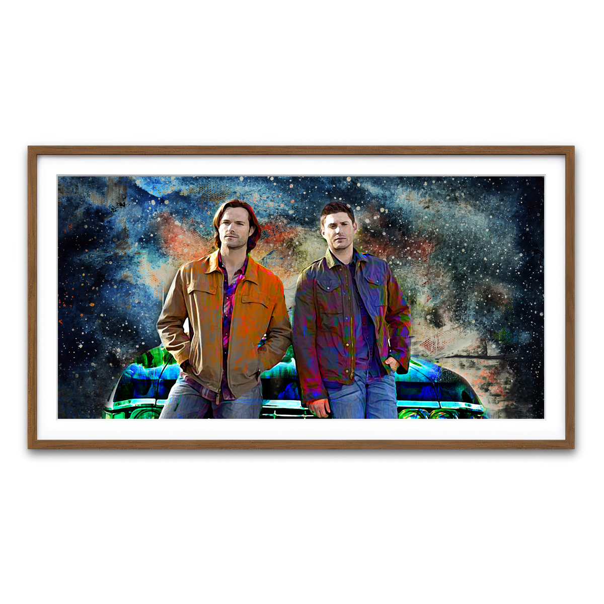 Framed Print 2x1 Walnut