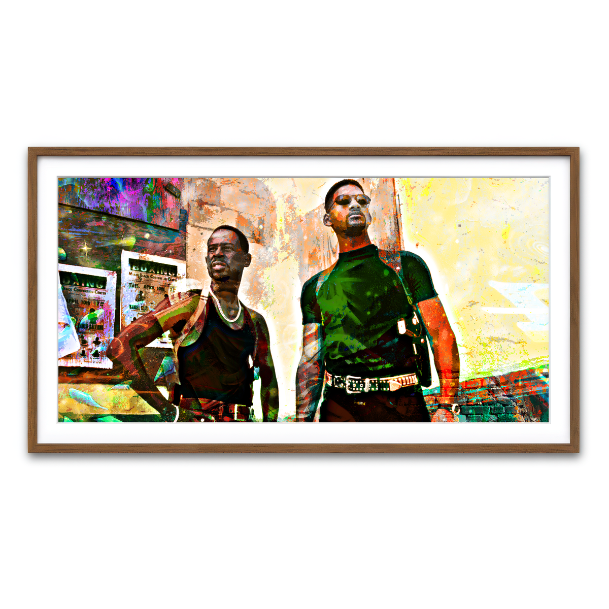 Framed Print 2x1 Walnut