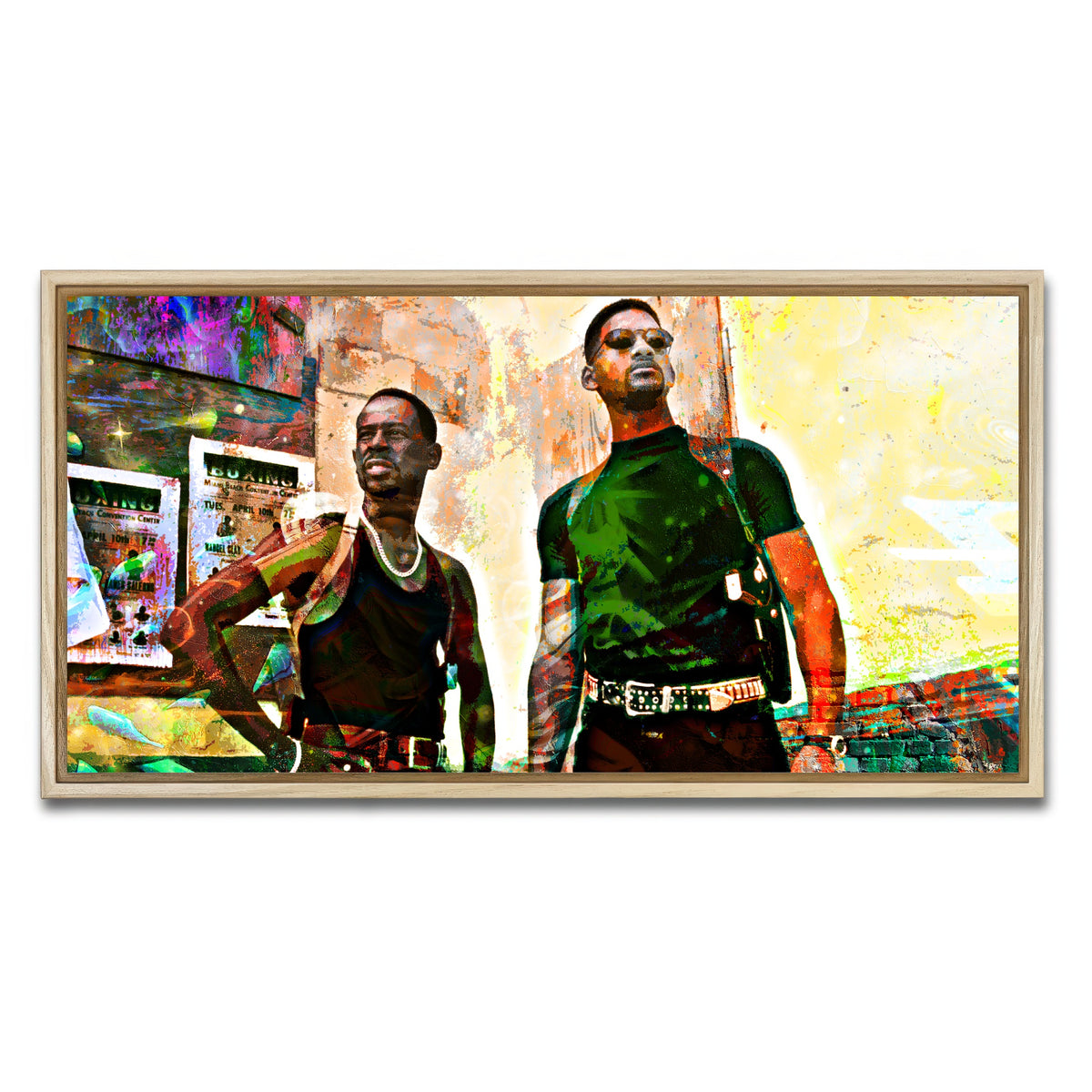 AUTO-MOCKUP WHITE | Bad Boys | 1 Piece | Natural Framed Canvas | group=2x1
