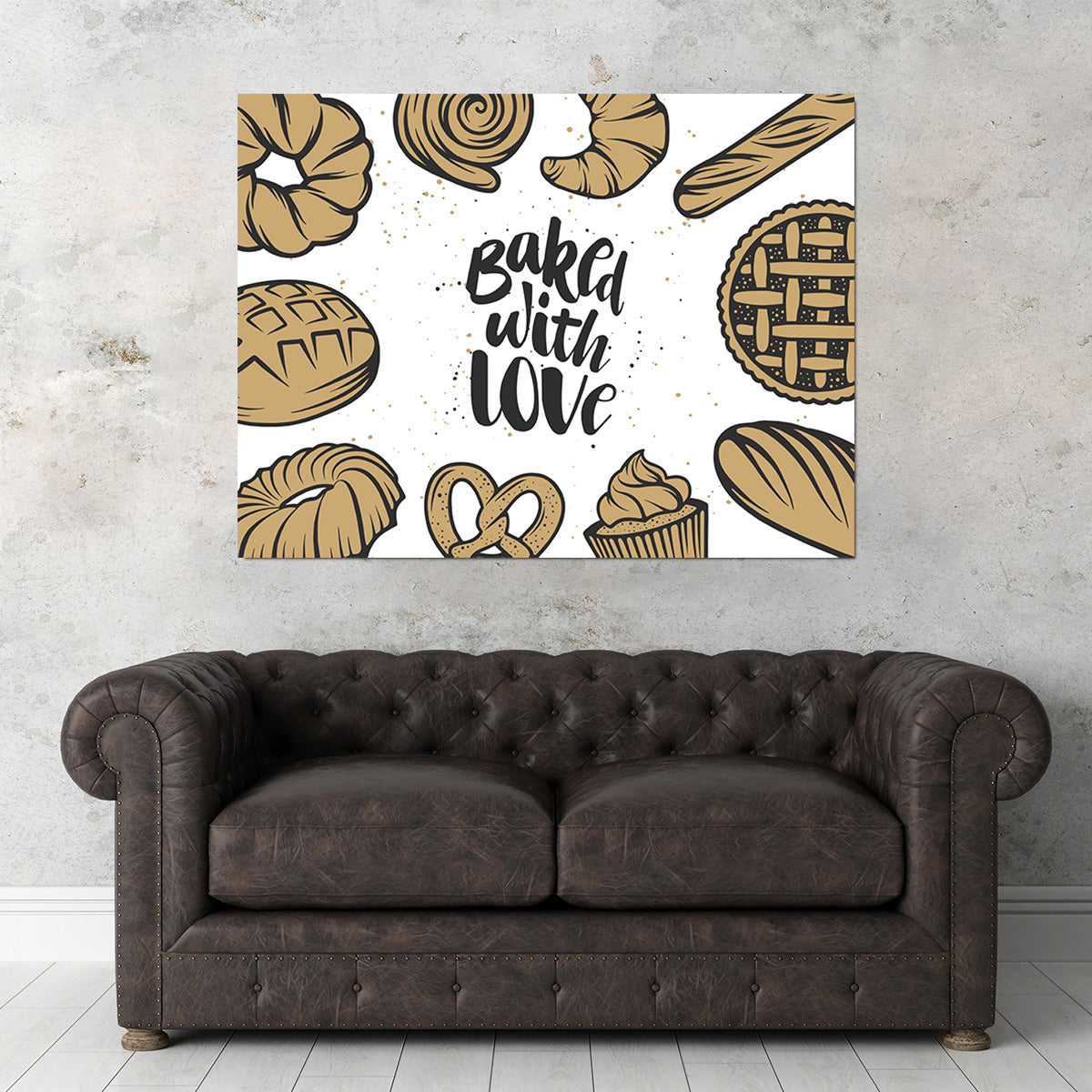 Baked With Love Wall Art