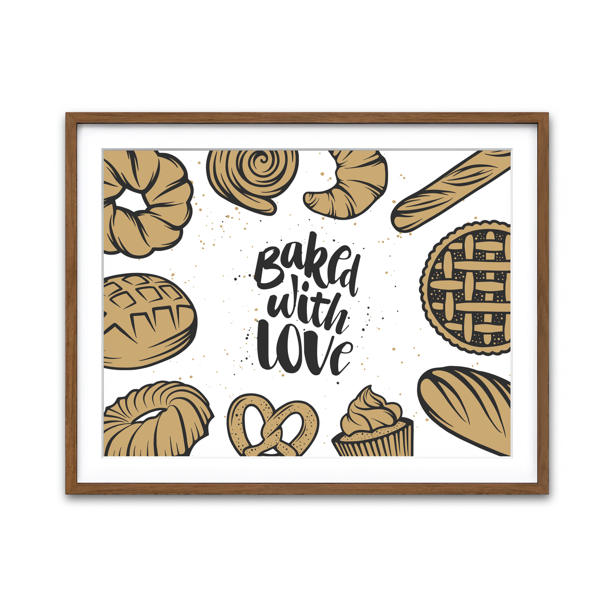 Framed Print 4x3 Walnut