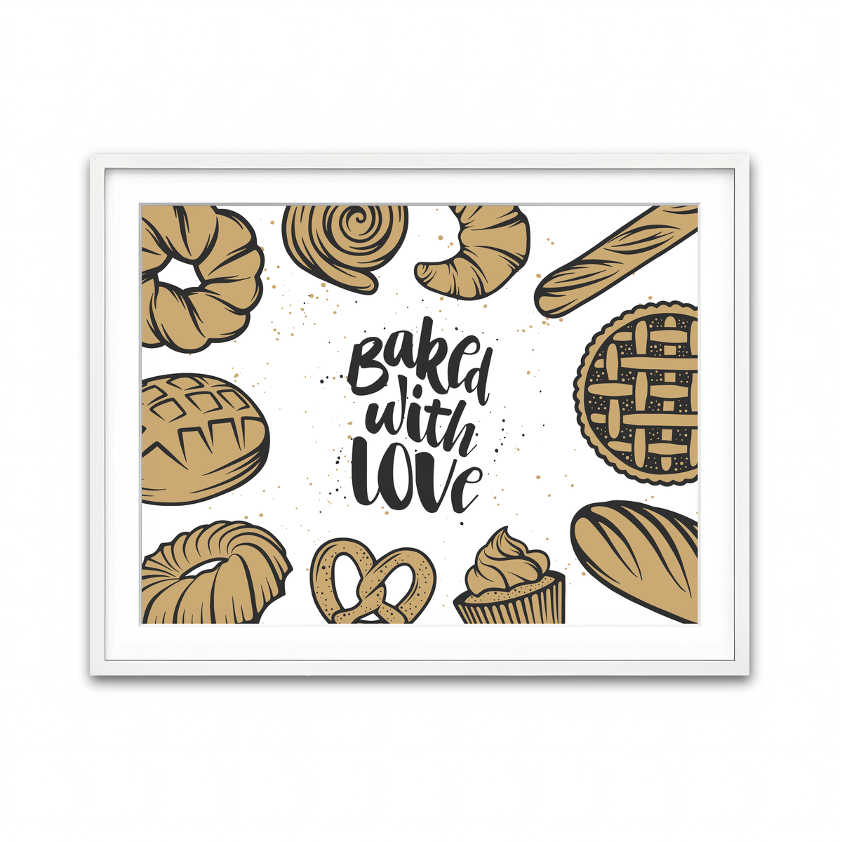 Framed Print 4x3 White