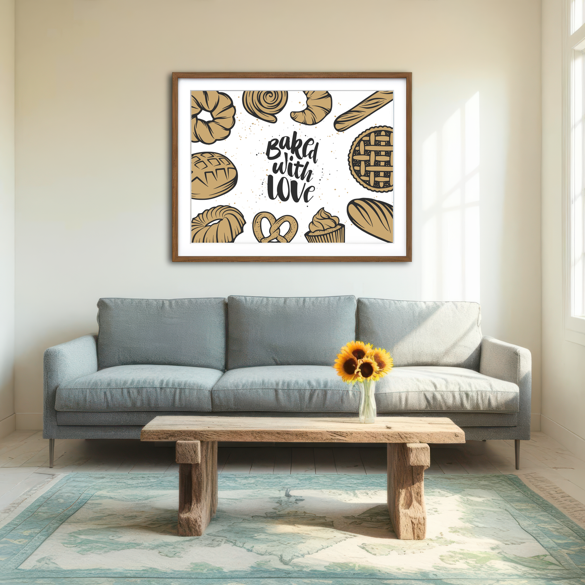 AUTO-MOCKUP ROOM | Baked With Love Wall Art