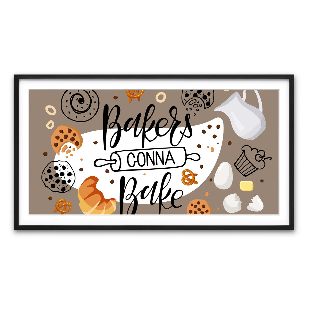 Framed Print 2x1 Black