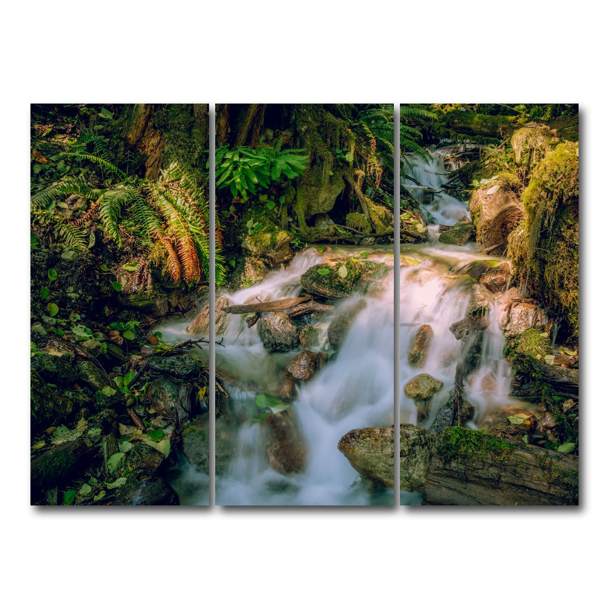 AUTO-MOCKUP WHITE | Baker Waterfall | 3 Piece | Gallery Wrap Canvas | group=8x18