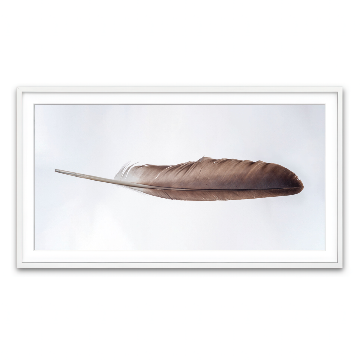 Framed Print 2x1 White