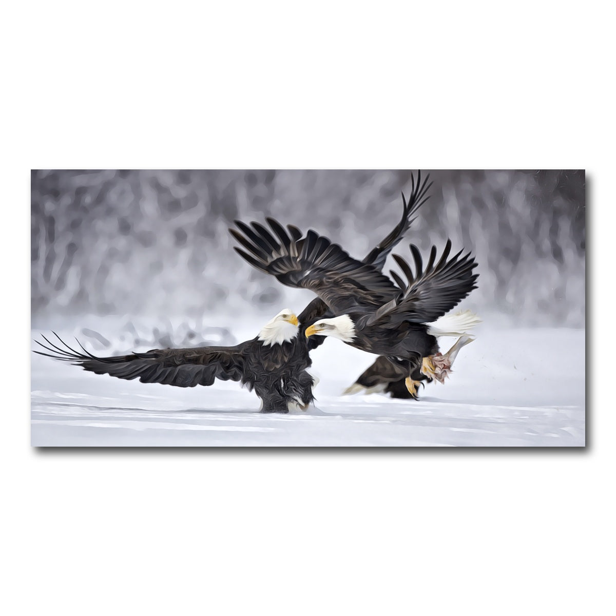 AUTO-MOCKUP WHITE | Bald Eagles | 1 Piece | Gallery Wrap Canvas | group=2x1