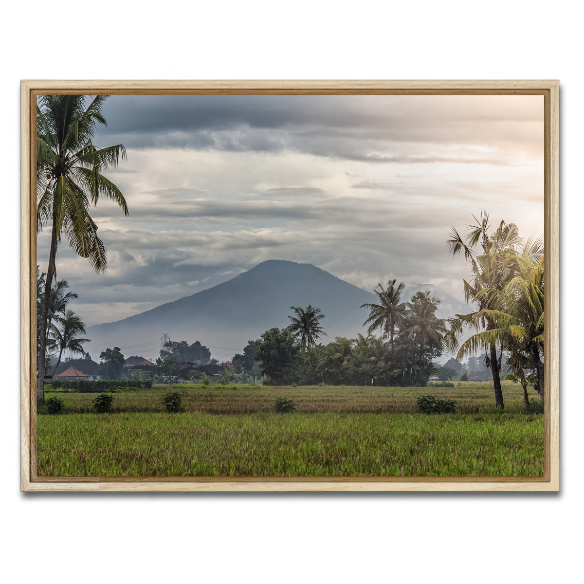 AUTO-MOCKUP WHITE | Bali Landscape | 1 Piece | Natural Framed Canvas | group=4x3