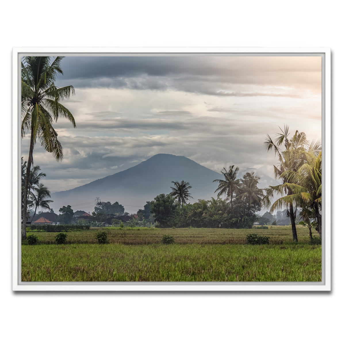 AUTO-MOCKUP WHITE | Bali Landscape | 1 Piece | White Framed Canvas | group=4x3