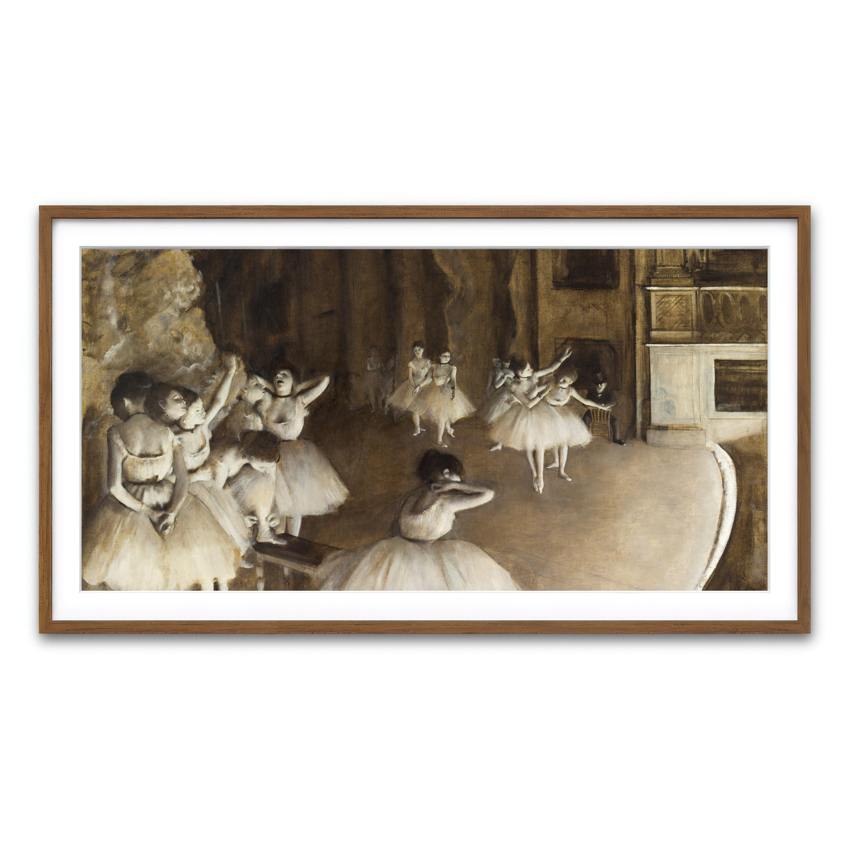 Framed Print 2x1 Walnut