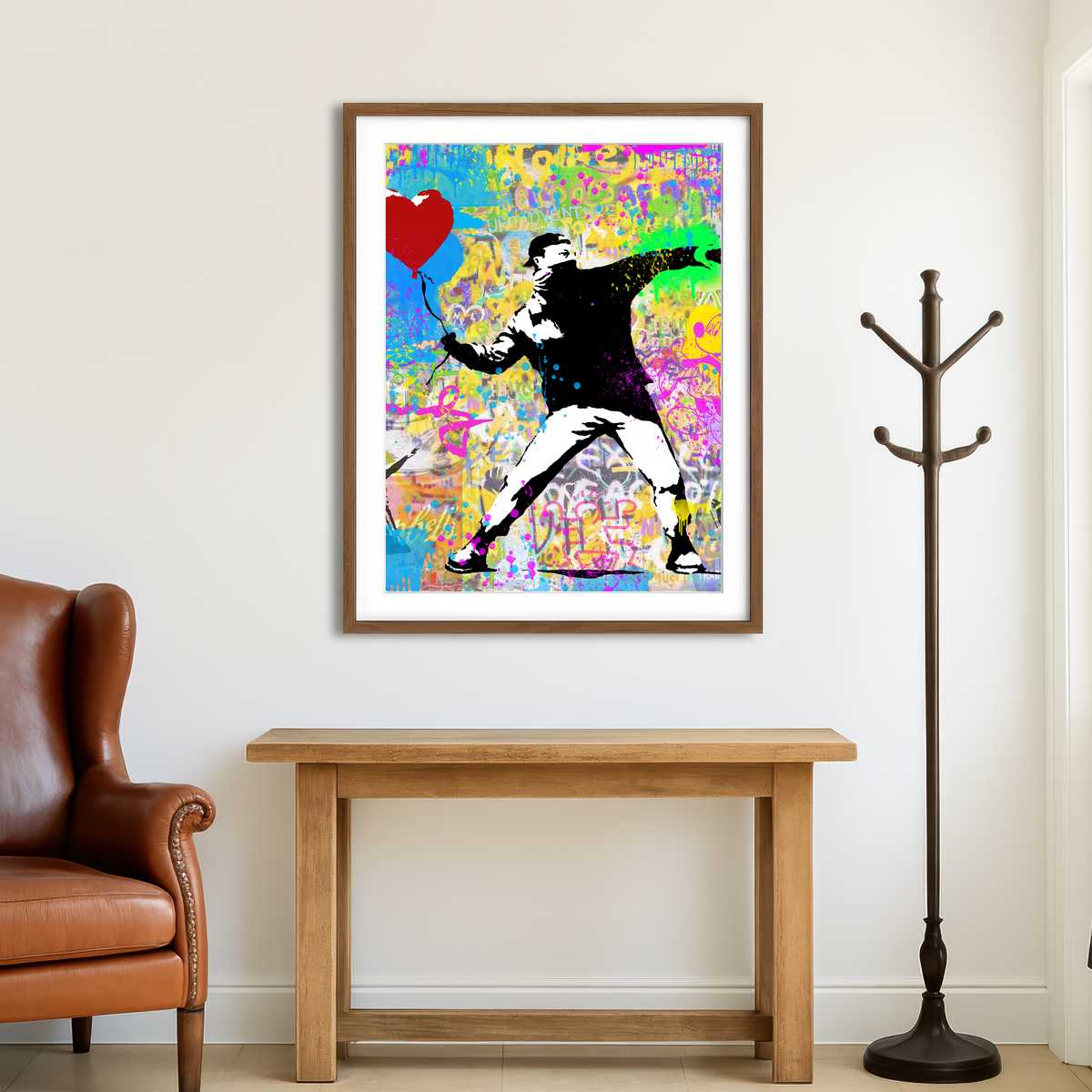 AUTO-MOCKUP ROOM | Balloon Thrower Wall Art