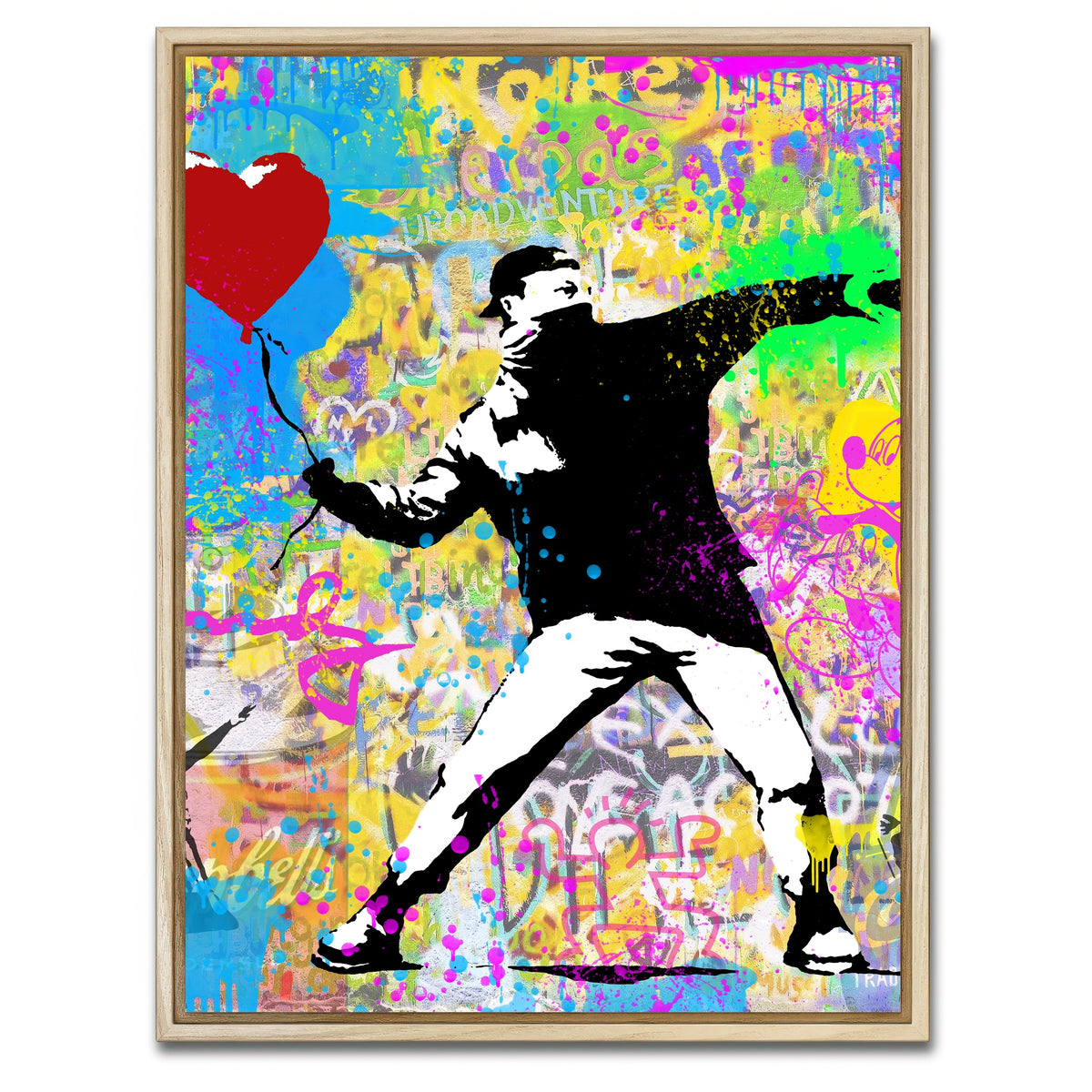 AUTO-MOCKUP WHITE | Balloon Thrower | 1 Piece | Natural Framed Canvas | group=3x4