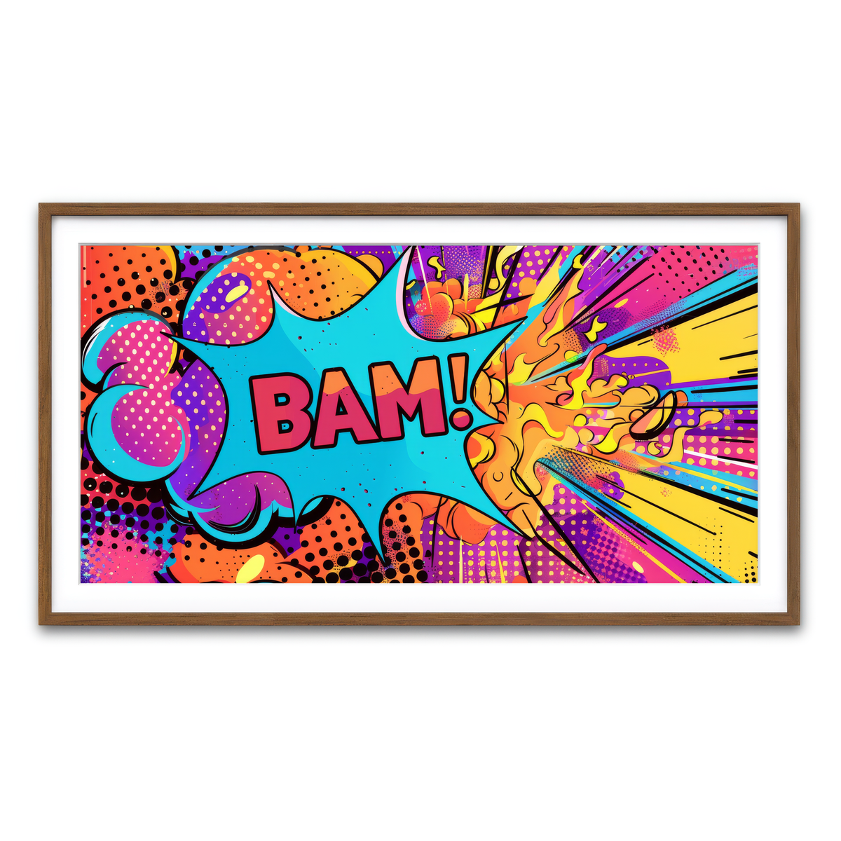 Framed Print 2x1 Walnut