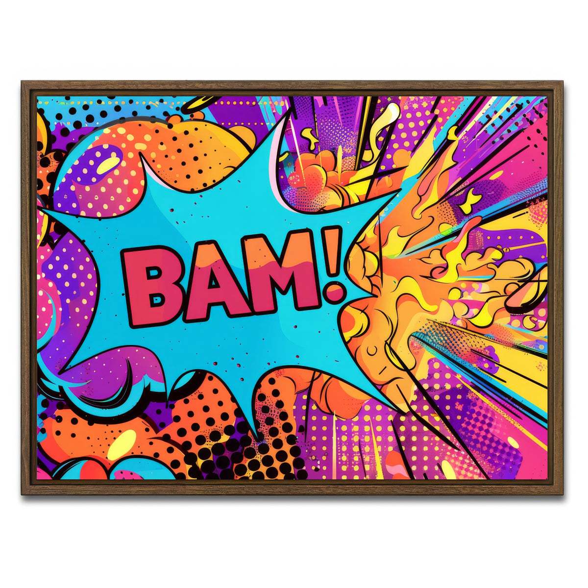 AUTO-MOCKUP WHITE | Bam | 1 Piece | Walnut Framed Canvas | group=4x3