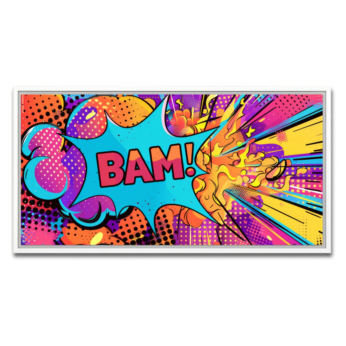 AUTO-MOCKUP WHITE | Bam | 1 Piece | White Framed Canvas | group=2x1