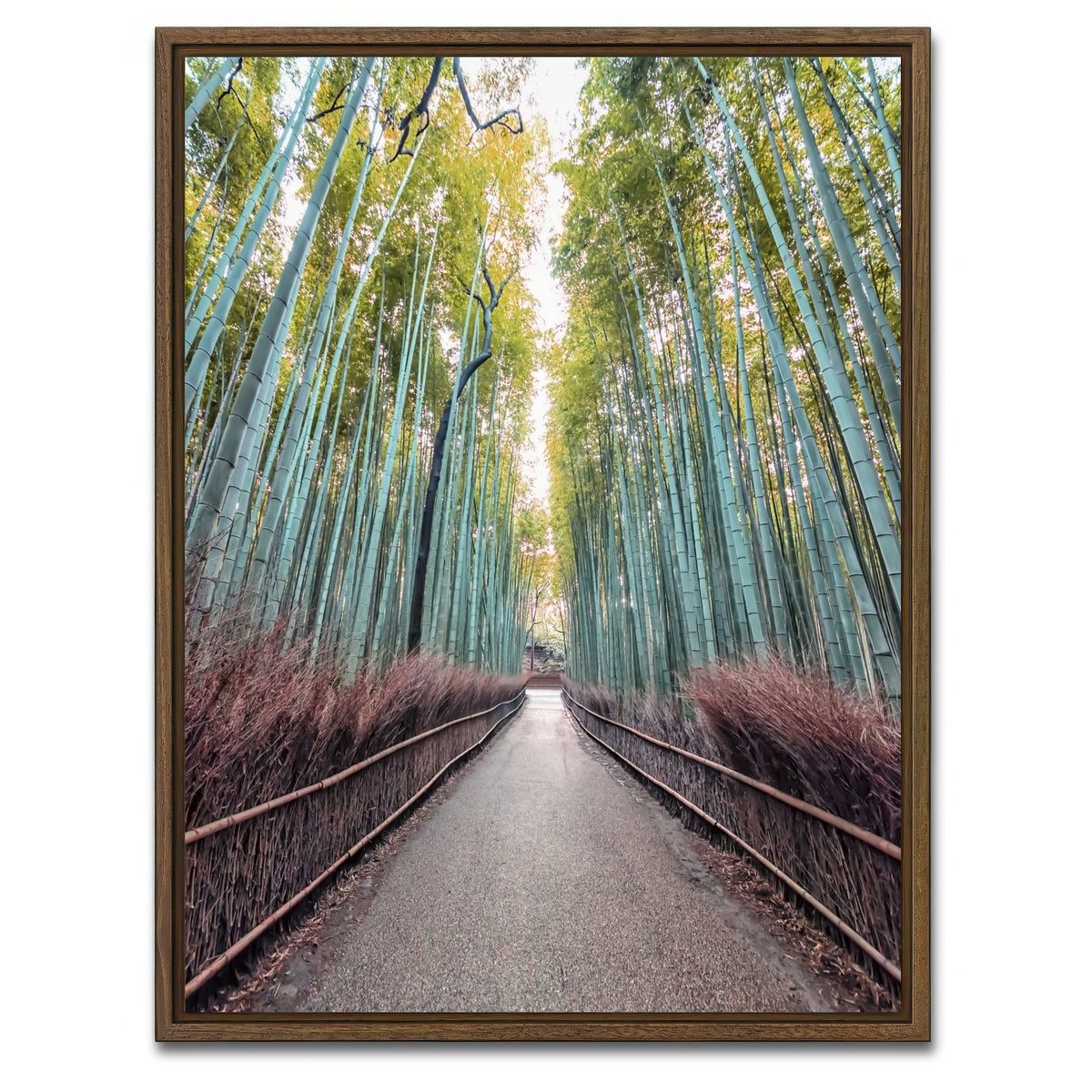 AUTO-MOCKUP WHITE | Bamboo Alley | 1 Piece | Walnut Framed Canvas | group=3x4
