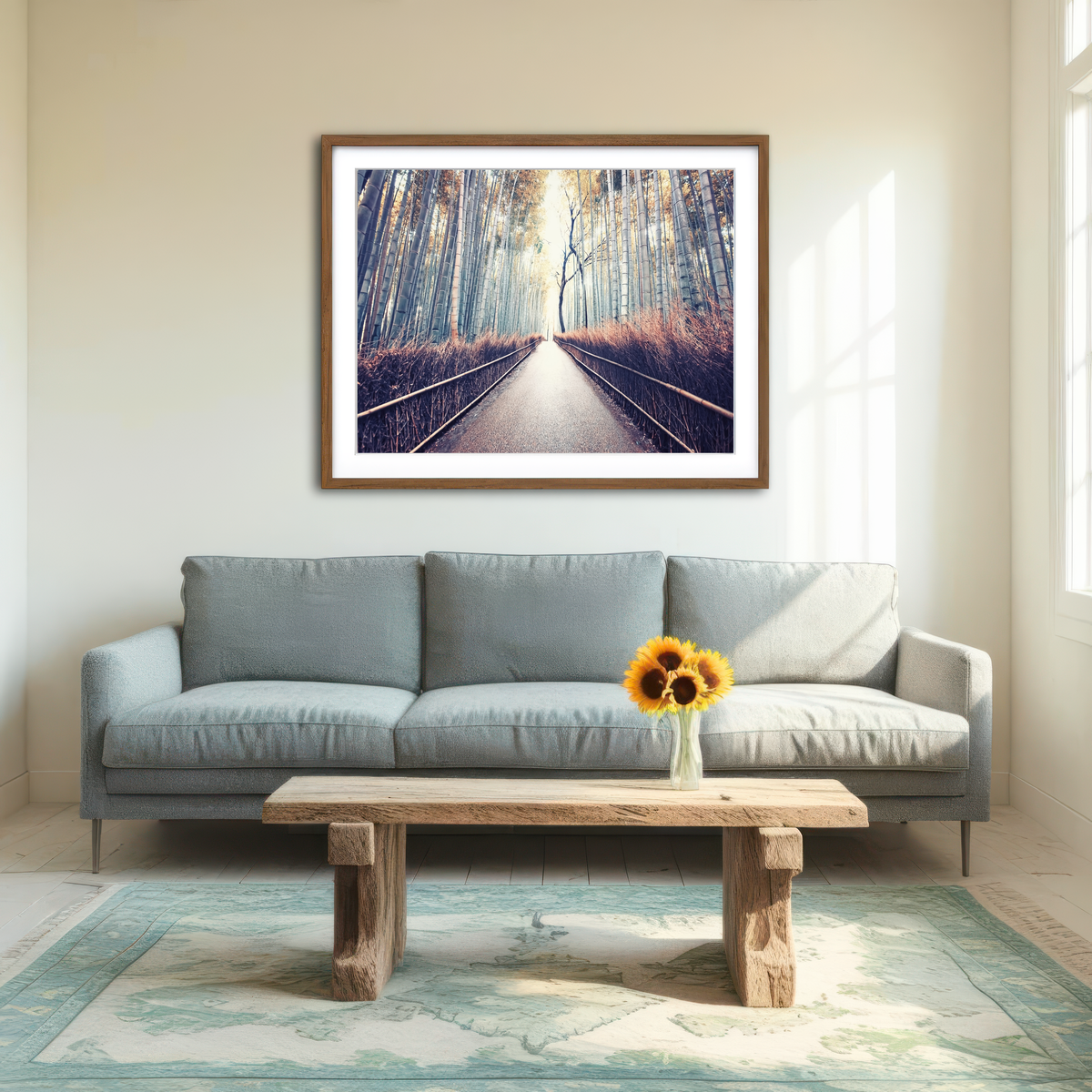 AUTO-MOCKUP ROOM | Bamboo Forest Wall Art