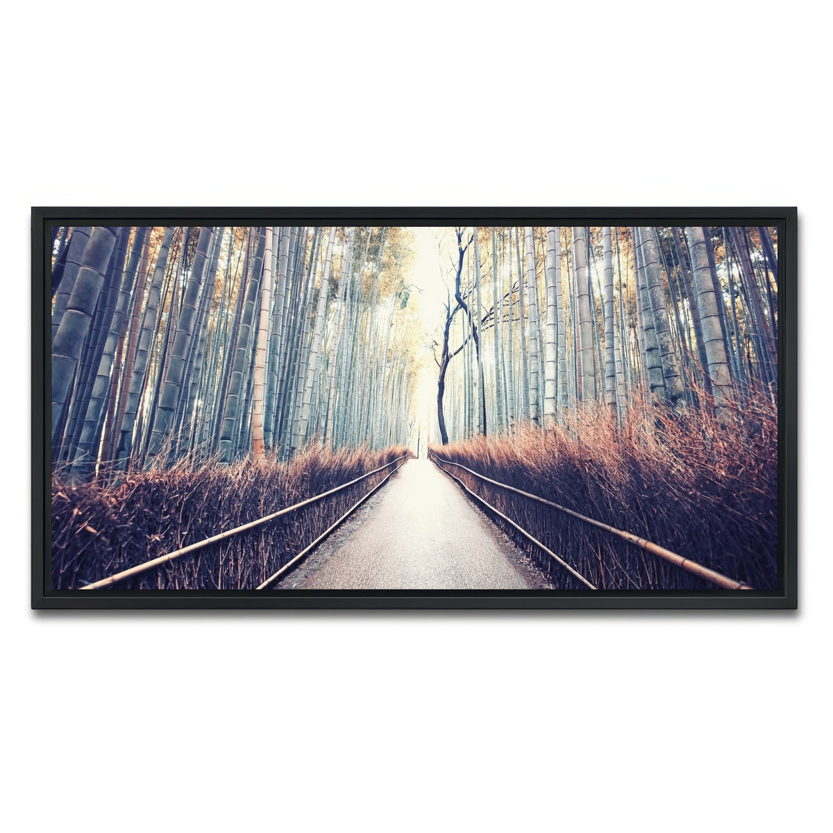 AUTO-MOCKUP WHITE | Bamboo Forest | 1 Piece | Black Framed Canvas | group=2x1