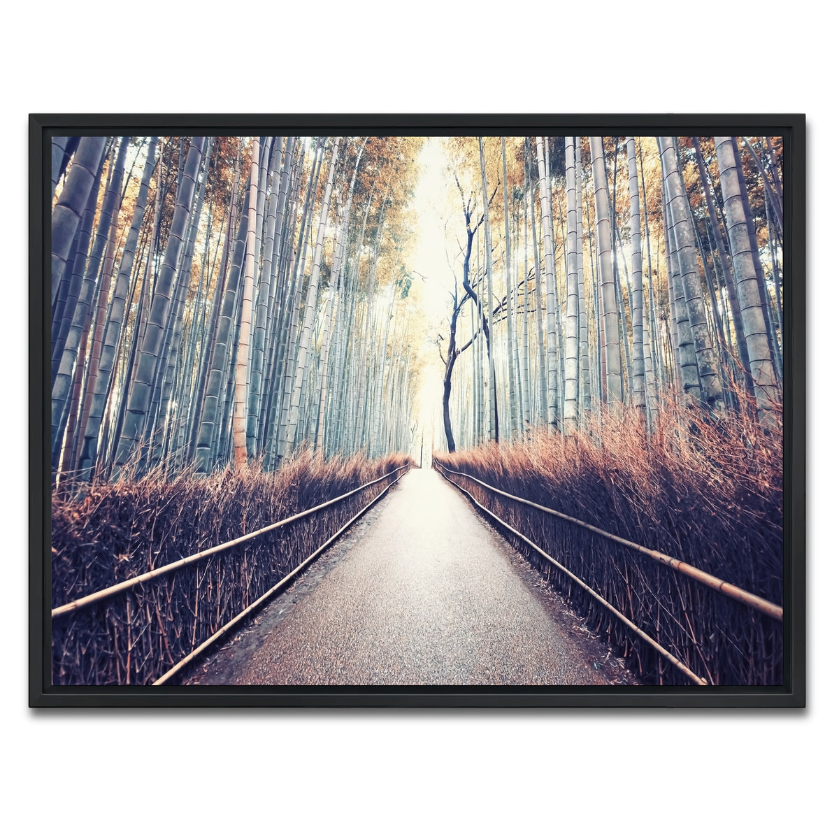 AUTO-MOCKUP WHITE | Bamboo Forest | 1 Piece | Black Framed Canvas | group=4x3