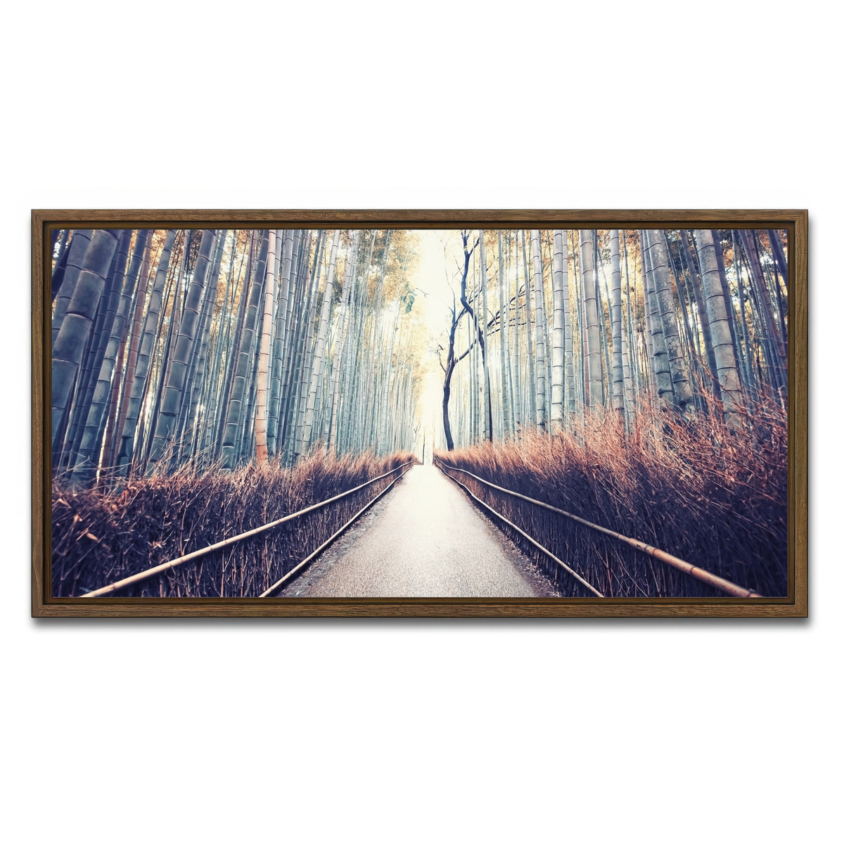 AUTO-MOCKUP WHITE | Bamboo Forest | 1 Piece | Walnut Framed Canvas | group=2x1
