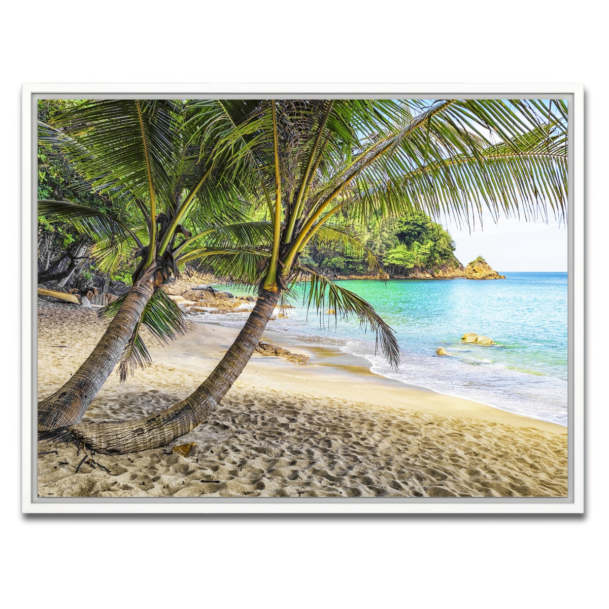 AUTO-MOCKUP WHITE | Banana Beach | 1 Piece | White Framed Canvas | group=4x3