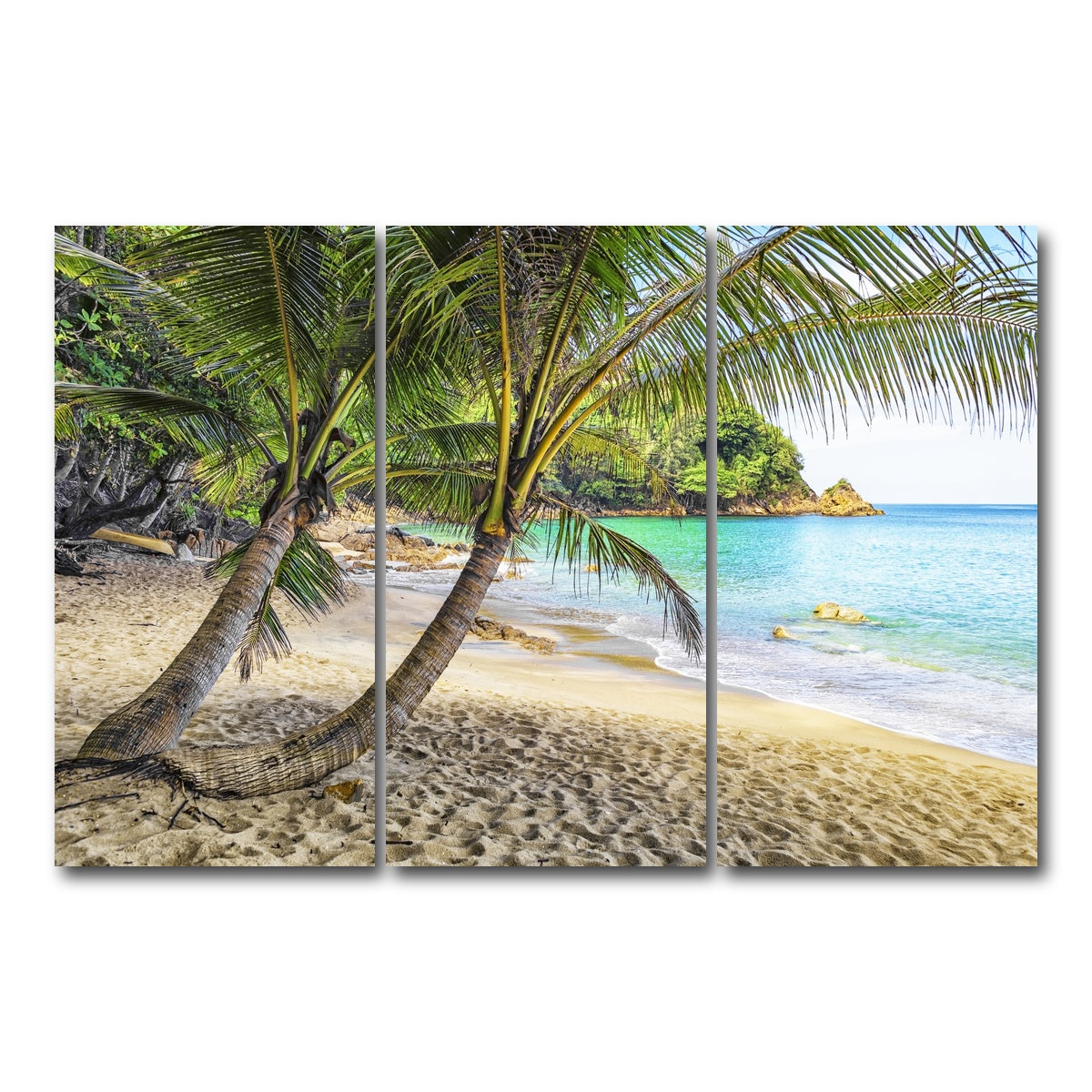 AUTO-MOCKUP WHITE | Banana Beach | 3 Piece | Gallery Wrap Canvas | group=12x24